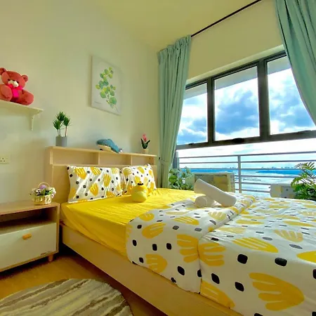 金海湾@Danga Bay温馨舒适海景套房三房三厕6-12人适合家庭入住 Johor Bahru Exterior photo
